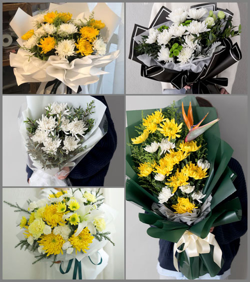 辽宁沈阳新民市卢屯乡白事花束代送